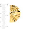 Thumbnail Image 4 of Zales x SOKO Bidu Fanned Stud Earrings in Brass with 24K Gold Plate