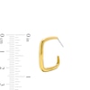 Thumbnail Image 2 of Zales x SOKO Laini Midi Hoop Earrings in Brass with 24K Gold Plate