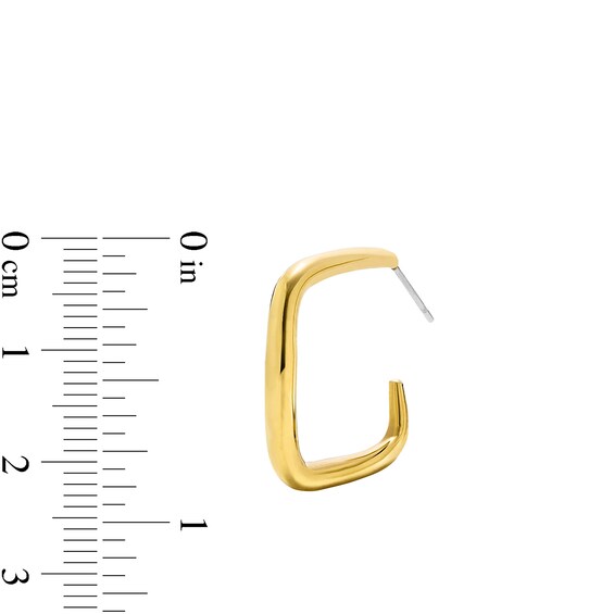 Zales x Soko Laini Midi Hoop Earrings in Brass with 24K Gold Plate