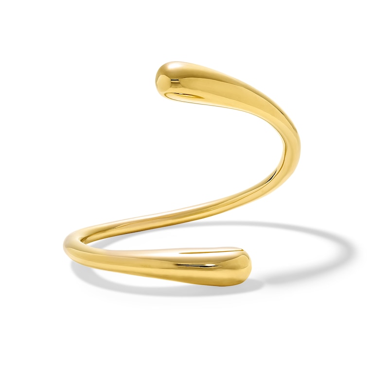 Zales x SOKO Twisted Dash Cuff Bracelet in Brass with 24K Gold Plate