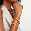 Thumbnail Image 1 of Zales x SOKO Twisted Dash Cuff Bracelet in Brass with 24K Gold Plate