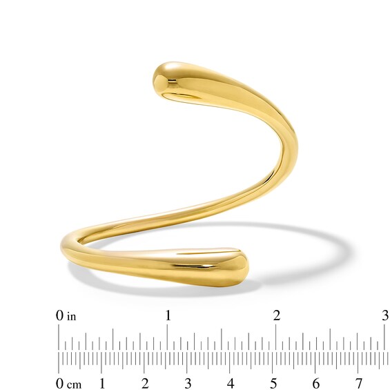 Zales x Soko Twisted Dash Cuff Bracelet in Brass with 24K Gold Plate