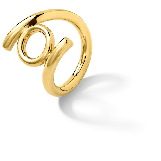 Zales x Soko Obiti Open Circle Ring Brass with 24K Gold Plate