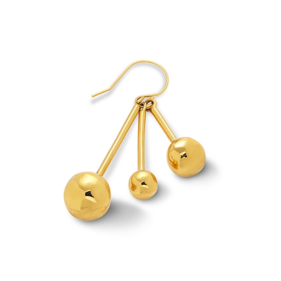 Zales x Soko Obiti Dangle Earrings in Brass with 24K Gold Plate
