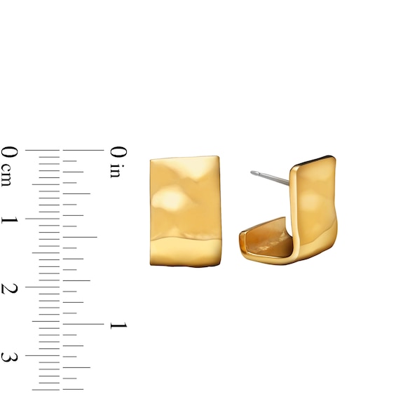 Zales x Soko Bahari Square Hoop Earrings in Brass with 24K Gold Plate