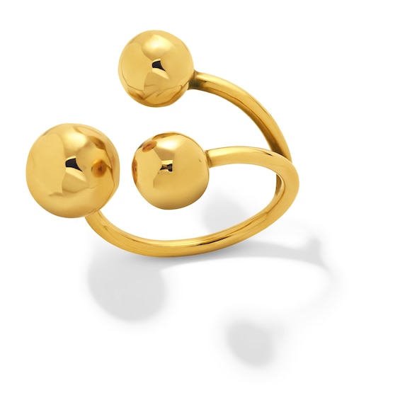 Zales x Soko Obiti Statement Ring Brass with 24K Gold Plate