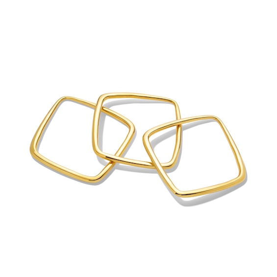 Zales x Soko Laini Bangle Set in Brass with 24K Gold Plate