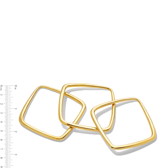 Zales x Soko Laini Bangle Set in Brass with 24K Gold Plate