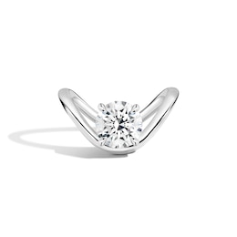 Zales x SHAHLA 3 CT. Certified Lab-Grown Diamond Solitaire Dip Engagement Ring in 14K White Gold (F/VS2)