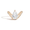 Thumbnail Image 1 of Zales x SHAHLA 3 CT. Certified Pear-Shaped Lab-Grown Diamond Solitaire Dip Engagement Ring in 14K Gold (F/VS2)