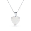 Thumbnail Image 1 of 12.0mm Heart-Shaped Lab-Created Opal Solitaire Pendant in Sterling Silver - 16"