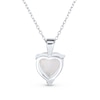 Thumbnail Image 2 of 12.0mm Heart-Shaped Lab-Created Opal Solitaire Pendant in Sterling Silver - 16"