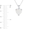 Thumbnail Image 3 of 12.0mm Heart-Shaped Lab-Created Opal Solitaire Pendant in Sterling Silver - 16"