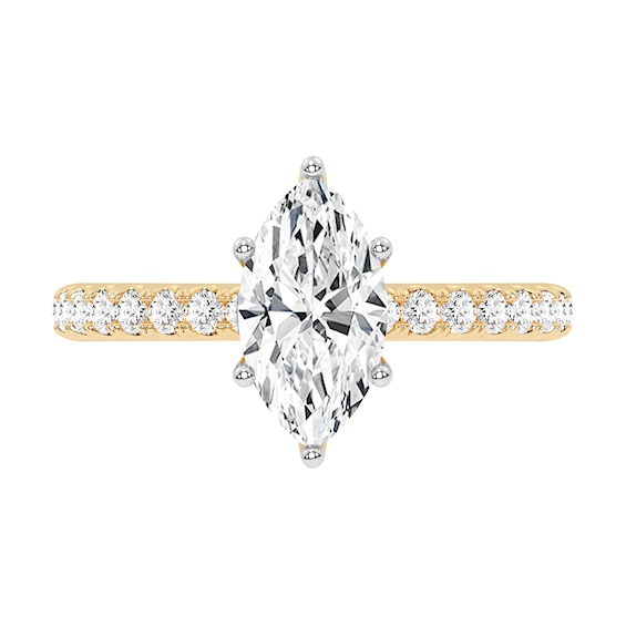 1-3/4 CT. T.w. Certified Marquise-Cut Lab-Created Diamond Engagement Ring in 14K Gold (F/Vs2)