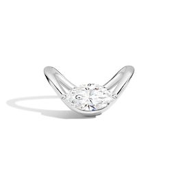 Zales x SHAHLA 3 CT. Certified Marquise Lab-Grown Diamond Solitaire Zaha Dip Engagement Ring in Platinum (F/VS2)