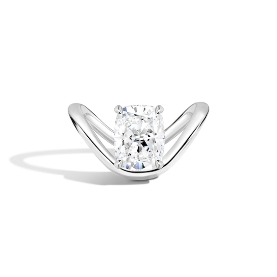 Zales x Shahla CT. Certified Cushion-Cut Lab-Grown Diamond Solitaire Dip Engagement Ring in 14K Gold (F/Vs2