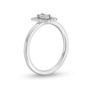Thumbnail Image 3 of 1/4 CT. T.W. Baguette-Cut Diamond Square Frame Ring in 10K White Gold