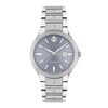 Thumbnail Image 1 of Ladies' Movado SE Automatic Diamond Accent Watch with Light Blue Dial (Model: 0607935)