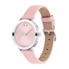 Thumbnail Image 2 of Ladies' Movado Bold® Evolution Pink Leather Strap Watch with Textured Tonal Pink Dial (Model: 3601159)