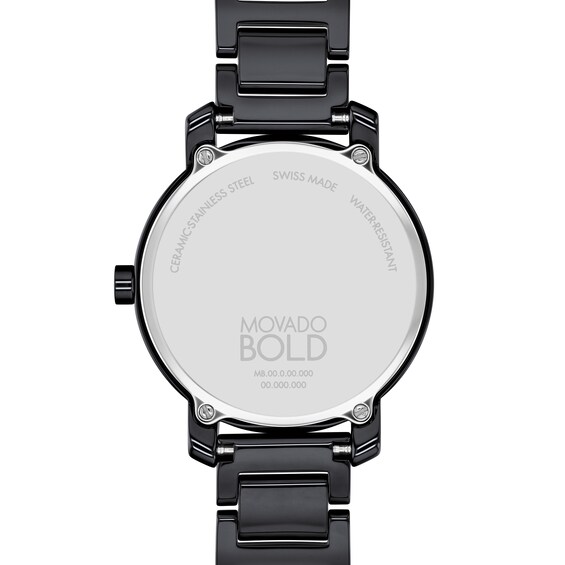 Ladies' Movado BoldÂ® Evolution Ceramic Watch with Crystal Accents (Model