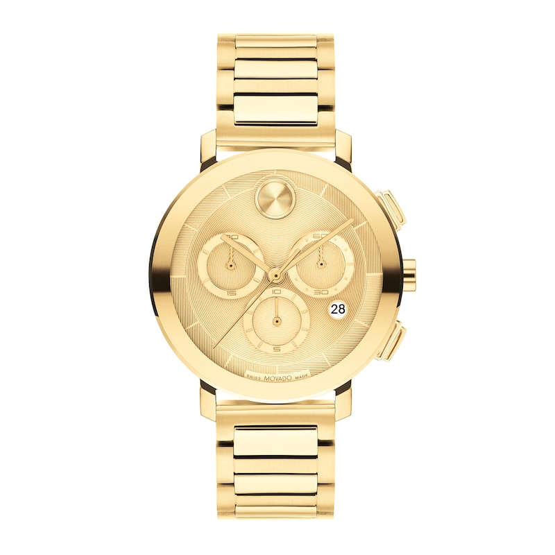 Main Image 1 of Ladies' Movado Bold® Evolution Gold-Tone IP Chronograph Watch with Gold-Tone Dial (Model: 3600967)