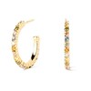 Thumbnail Image 1 of PDPAOLA™ at Zales Multi-Color Cubic Zirconia Open Hoop Earrings in Sterling Silver with 18K Gold Plate