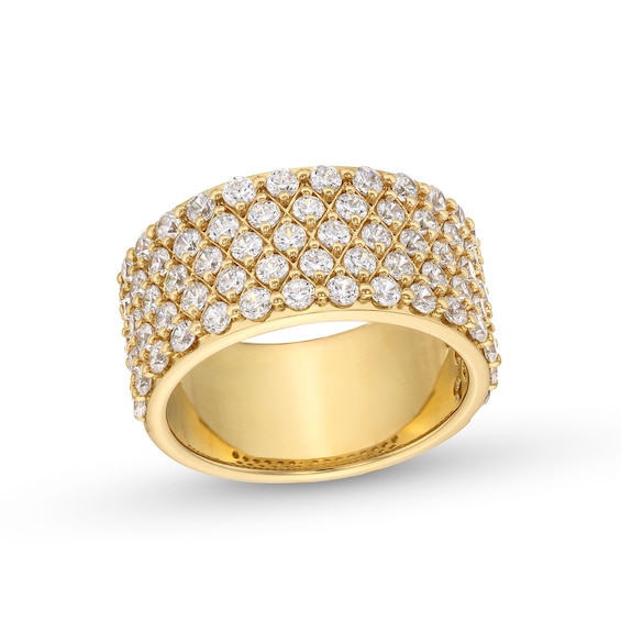 2 CT. T.w. Diamond Multi-Row Band in 14K Gold