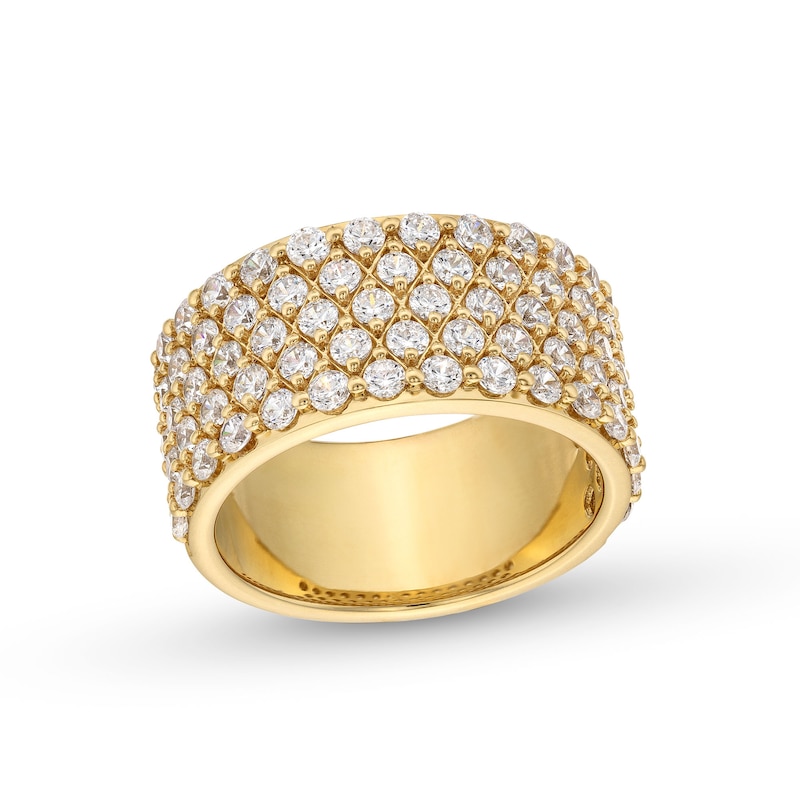 Main Image 1 of 2 CT. T.W. Diamond Multi-Row Band in 14K Gold