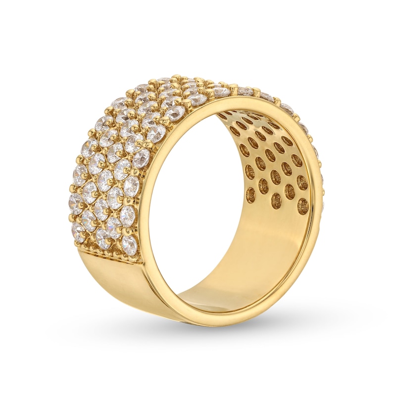 Main Image 3 of 2 CT. T.W. Diamond Multi-Row Band in 14K Gold