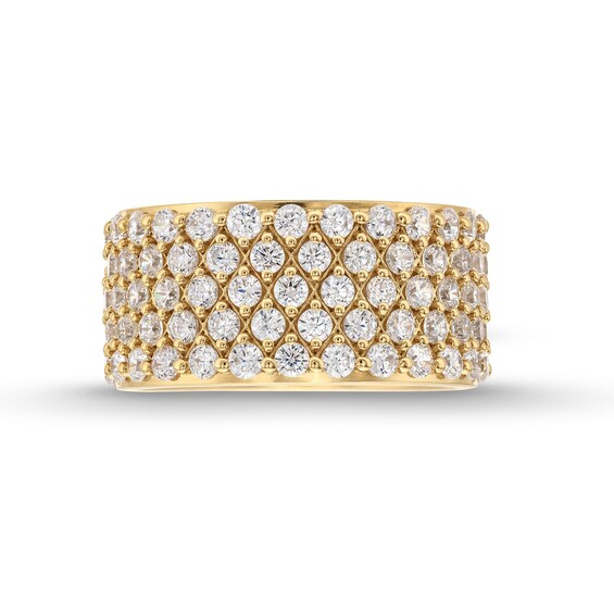 2 CT. T.w. Diamond Multi-Row Band in 14K Gold