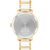 Thumbnail Image 2 of Ladies' Movado Bold® Evolution Crystal Accent Gold-Tone IP Ceramic Watch with Textured Tonal Dial (Model: 3601238)