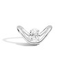 Thumbnail Image 1 of Zales x SHAHLA 1-1/2 CT. Certified Oval Lab-Grown Diamond Solitaire Zaha Dip Engagement Ring in Platinum (F/VS2)