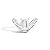 Thumbnail Image 1 of Zales x SHAHLA 2 CT. Certified Emerald-Cut Lab-Grown Diamond Solitaire Zaha Dip Engagement Ring in 14K White Gold