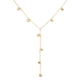 PDPAOLA™ at Zales Multi-Color Cubic Zirconia Dangle Station "Y" Necklace in Sterling Silver with 18K Gold Plate