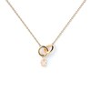 Thumbnail Image 1 of PDPAOLA™ at Zales Oval Pink Cubic Zirconia Dangle Interlocking Circles Necklace in Sterling Silver with 18K Gold Plate