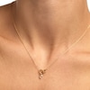 Thumbnail Image 2 of PDPAOLA™ at Zales Oval Pink Cubic Zirconia Dangle Interlocking Circles Necklace in Sterling Silver with 18K Gold Plate
