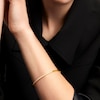 Thumbnail Image 2 of PDPAOLA™ at Zales Cubic Zirconia Hinged Bangle in Sterling Silver with 18K Gold Plate - 6.82"