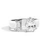 Thumbnail Image 1 of Zales x SHAHLA 1-3/4 CT. T.W. Certified Lab-Grown Diamond Gap Toi et Moi Engagement Ring in 14K White Gold (F/VS2)