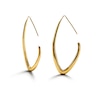 Thumbnail Image 0 of Zales x SOKO Tulla Outline Threader Hoop Earrings in Brass with 24K Gold Plate