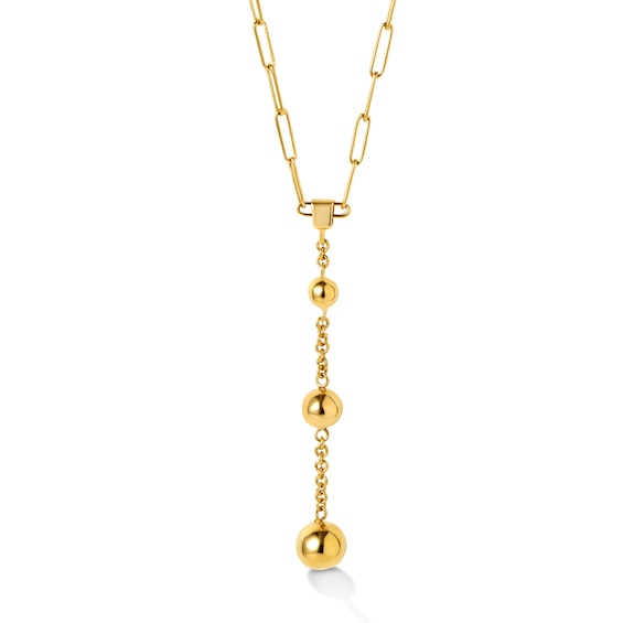Zales x Soko Obiti Dangle Necklace in Brass with 24K Gold Plate - 18.5"