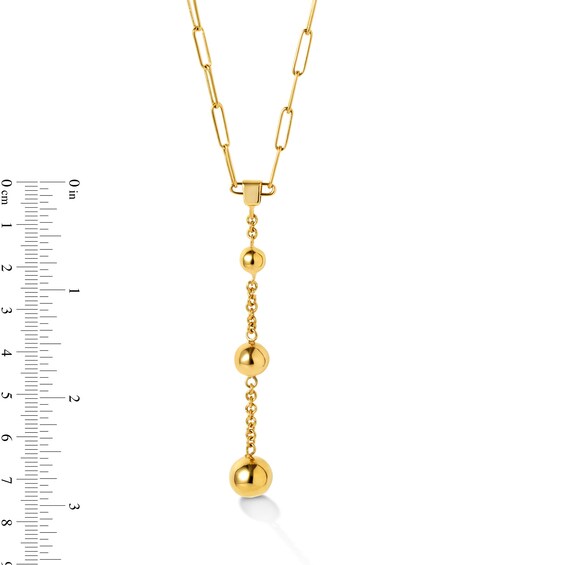 Zales x Soko Obiti Dangle Necklace in Brass with 24K Gold Plate - 18.5"