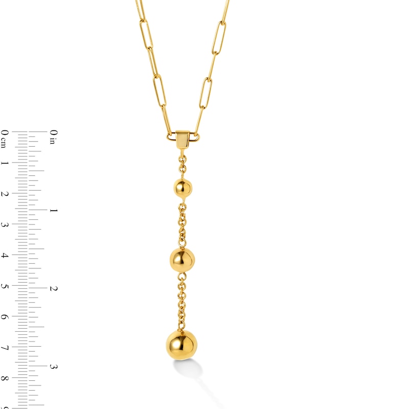 Main Image 3 of Zales x SOKO Obiti Dangle Necklace in Brass with 24K Gold Plate - 18.5"