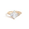 Thumbnail Image 0 of Zales x SHAHLA Certified Marquise Lab-Created Center Diamond 2-1/3 CT. T.W. Arch Three Stone Engagement Ring in 14K Gold