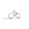 Thumbnail Image 1 of Zales x SHAHLA 2 CT. Certified Oval Lab-Grown Diamond Solitaire Infinity Ring in 14K White Gold (F/VS2)