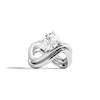 Thumbnail Image 2 of Zales x SHAHLA 2 CT. Certified Oval Lab-Grown Diamond Solitaire Infinity Ring in 14K White Gold (F/VS2)
