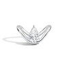 Thumbnail Image 1 of Zales x SHAHLA 1-1/2 CT. Certified Pear-Shaped Lab-Grown Diamond Solitaire Zaha Dip Engagement Ring in 14K White Gold