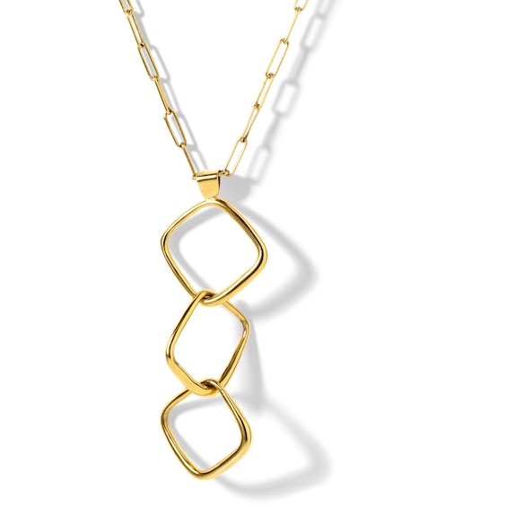 Zales x Soko Laini Dangle Necklace in Brass with 24K Gold Plate - 18.5"
