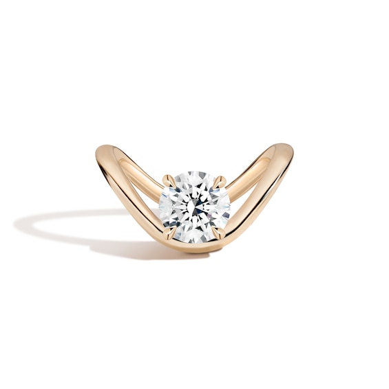 Zales x Shahla 2 CT. Certified Lab-Grown Diamond Solitaire Dip Engagement Ring in 18K Gold (F/Vs2)