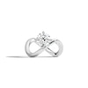 Thumbnail Image 1 of Zales x SHAHLA 2 CT. Certified Lab-Grown Diamond Solitaire Infinity Ring in 14K White Gold (F/VS2)
