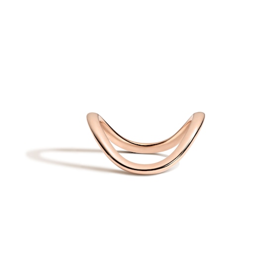 Zales x Shahla Zaha Dip Band in 14K Rose Gold